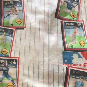 Vintage Major League Baseball MLB Twin Flat Sheet - Player Baseball Cards